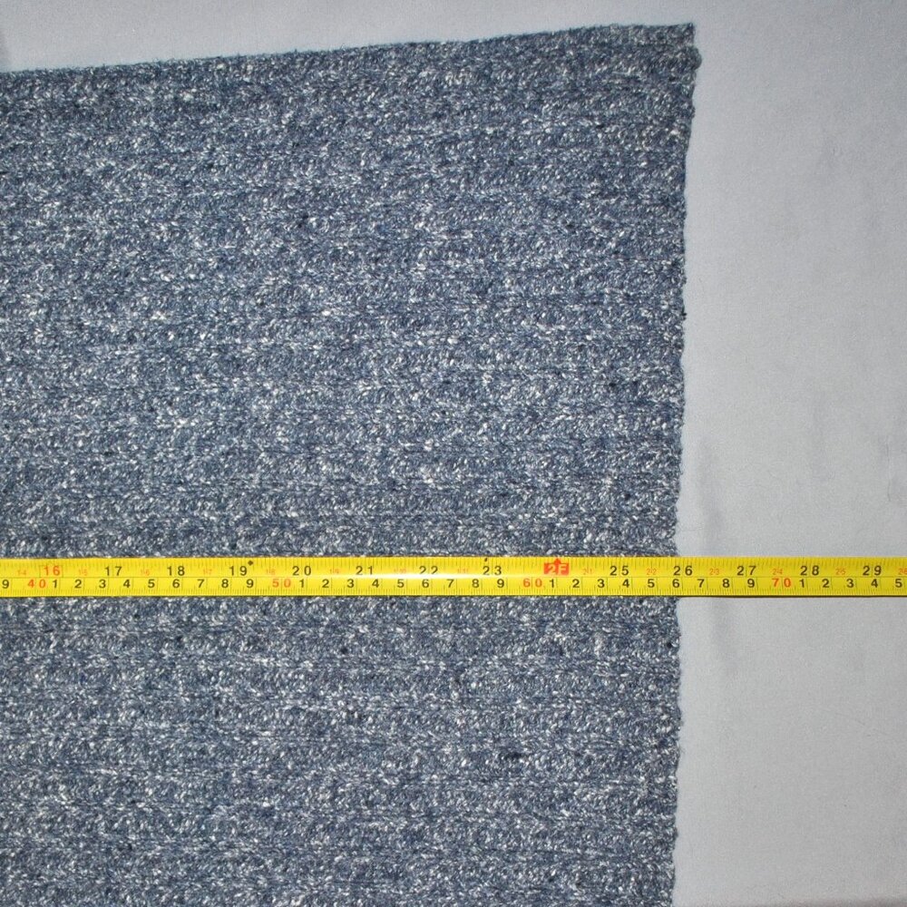 Vintage Ocean Pacific Sweater Size XL Blue & White Knit Roll Neck Pullover - Picture 12 of 12